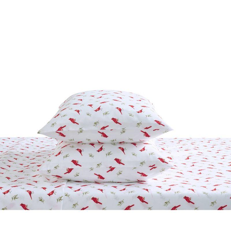 Videri Home Snow Birds Brushed Microfiber Sheet Set