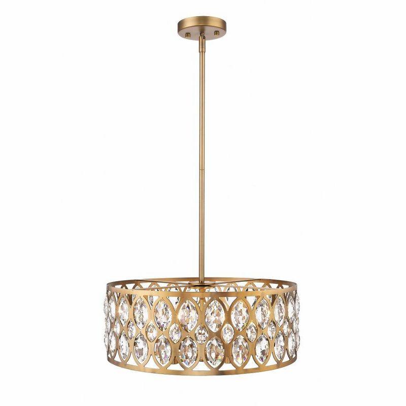 Z-Lite Dealey 6 - Light Chandelier in  Heirloom Brass