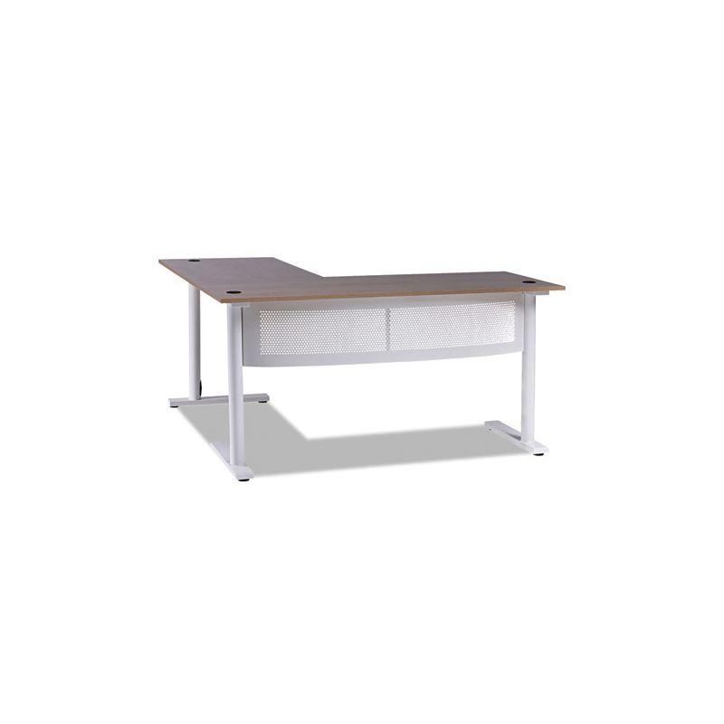 L-Shaped Metal Base Writing Desk