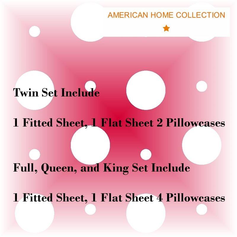 Microfiber Polka Dots Sheet Set