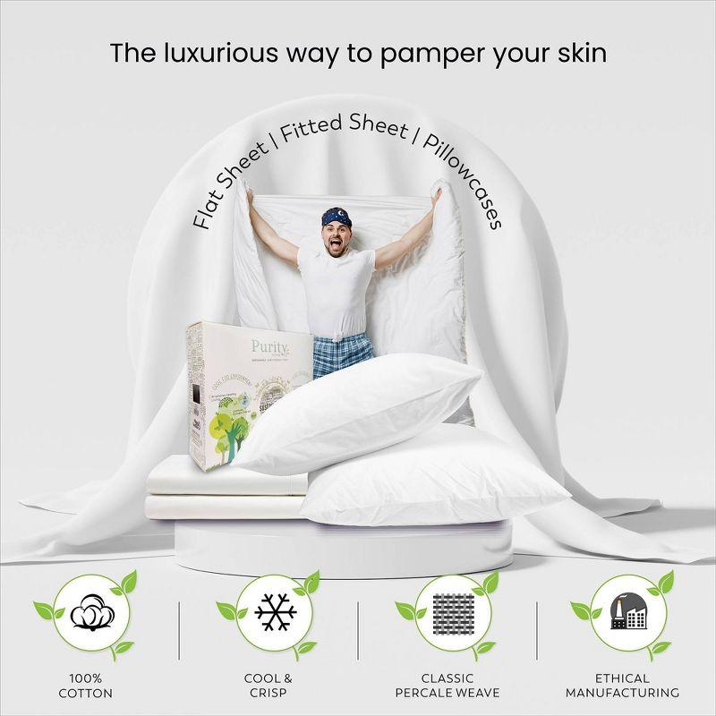 Ultimate Percale 100% Cotton 400TC Cool & Crisp Sheet Set