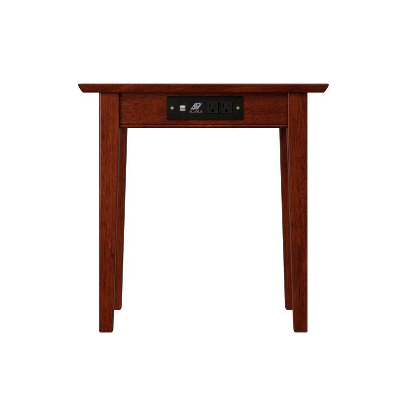 Shaker Chair Side Table with Charger Walnut - AFI