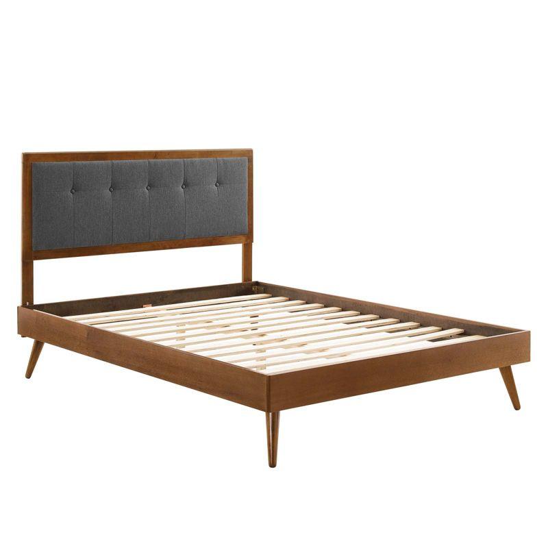 Willow Wood Platform Bed with Splayed Legs