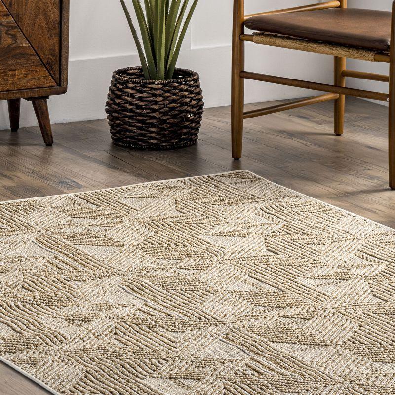 Nuloom Trinity Textured Abstract Diamonds Indoor Area Rug