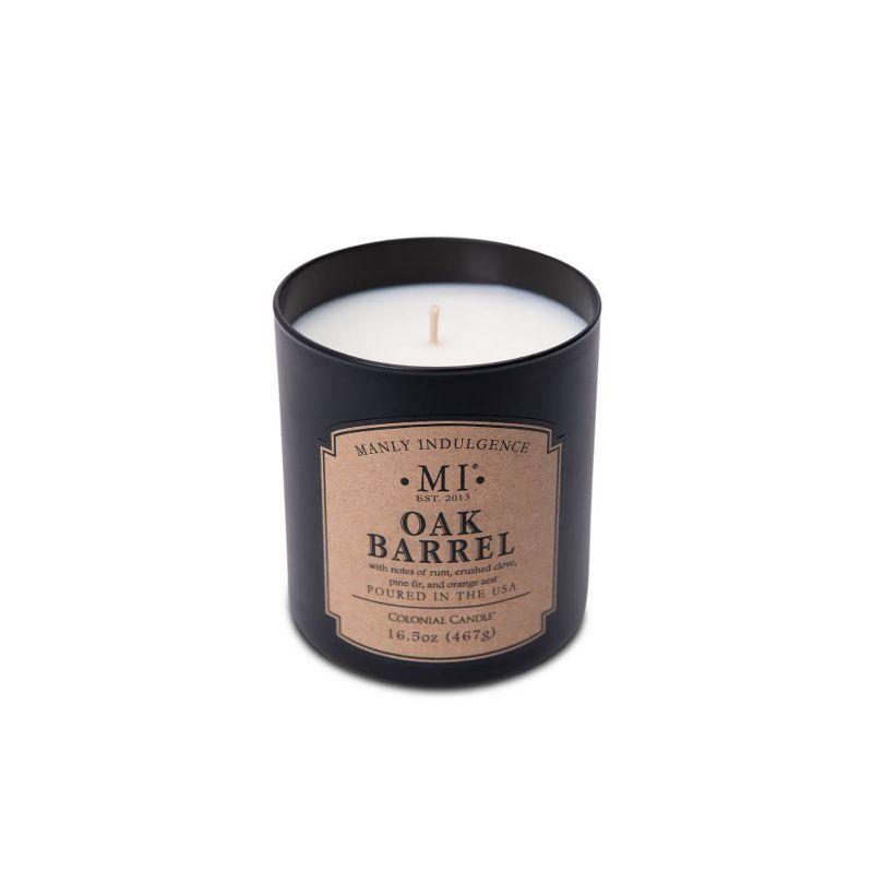 16.5oz Jar Candle Classic Collection Oak Barrel - Manly Indulgence