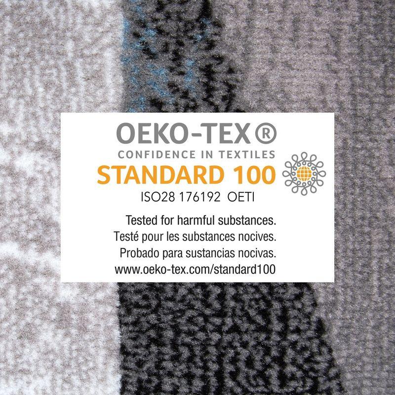 Home Dynamix Catalina Bismark Contemporary Geometric Area Rug, Grey/Blue, 5'3"x7'2"