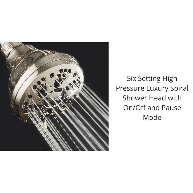 Oil Rubbed Bronze High-Pressure 6-Setting Wall Mounted Shower Head