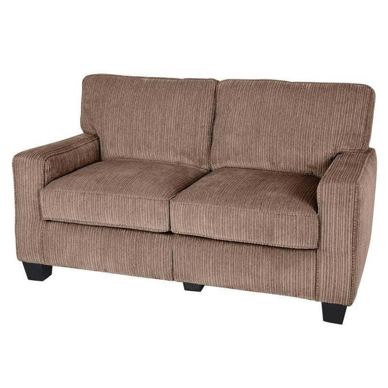 Serta Palisades 61" Track Arm Sofa, Easy Care Fabric, Soft Pillow Back, Pocket Coil Seat Cushions