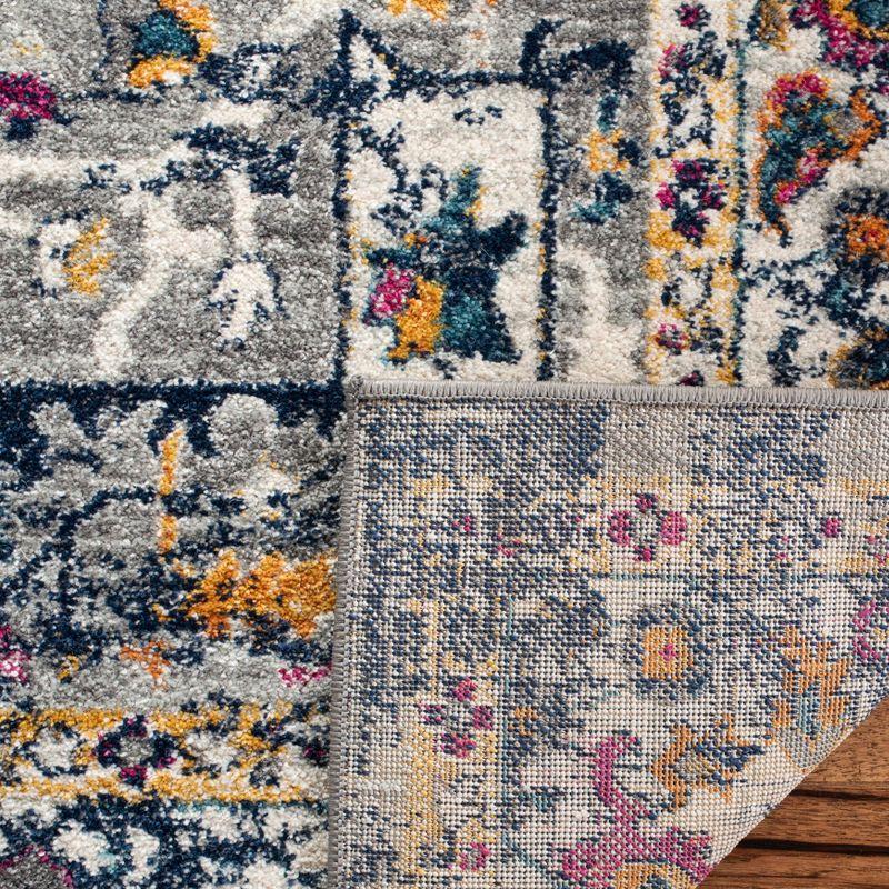 Evoke EVK275 Power Loomed Indoor Area Rug - Grey/Navy - 5'3"x7'6" - Safavieh
