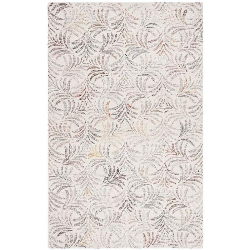 Jardin JAR728 Hand Tufted Area Rug - Ivory/Red - 4'x6' - Safavieh