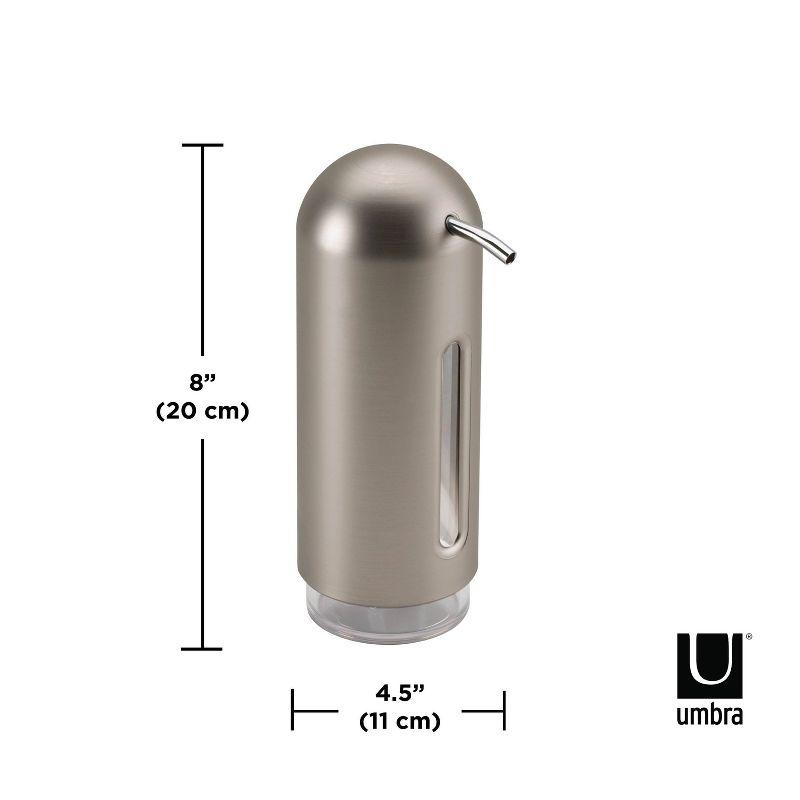 Nickel Gray Contemporary Penguin Soap Dispenser