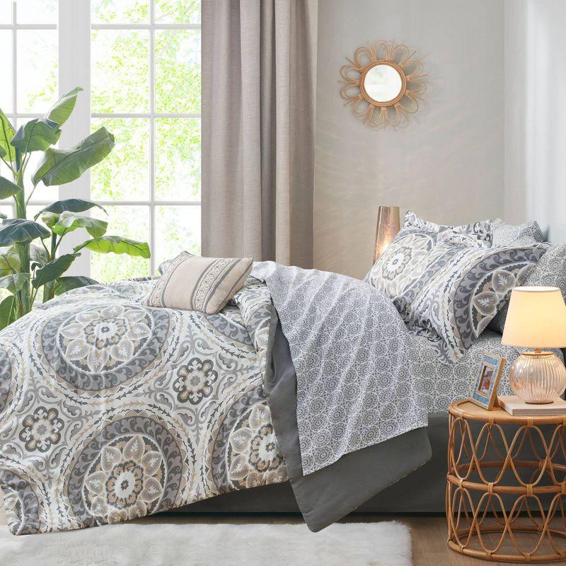 510 Design Estrin 9 PC Comforter Set with Cotton Bed Sheets
