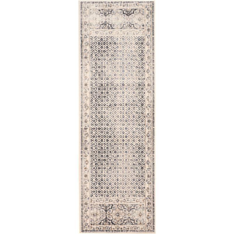 Kano Transitional Distressed Ivory/Taupe/Gray Area Rug
