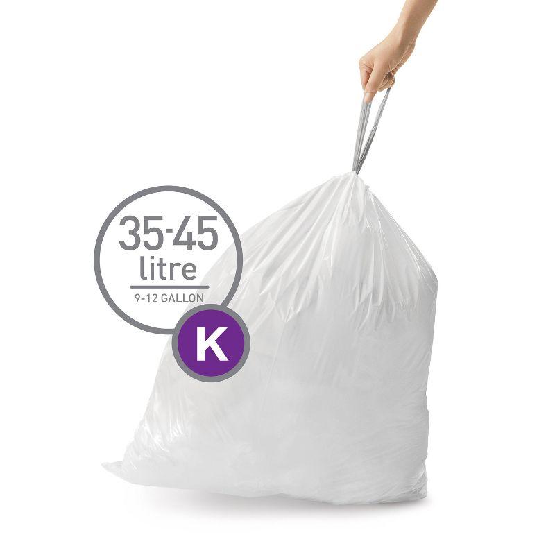 simplehuman Simplehuman Code D Custom Fit Drawstring Trash Bags
