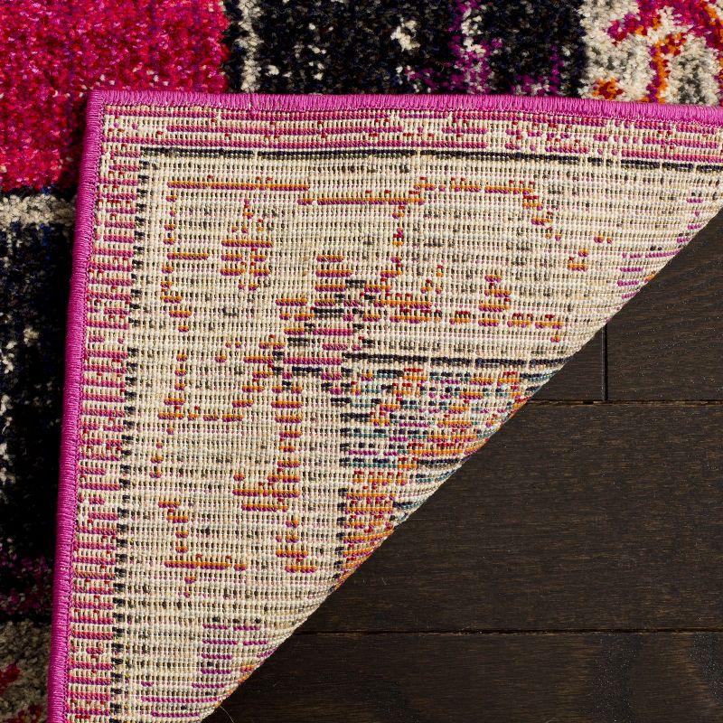 Monaco MNC254 Power Loomed Indoor Area Rug - Pink/Multi - 8'x10' - Safavieh