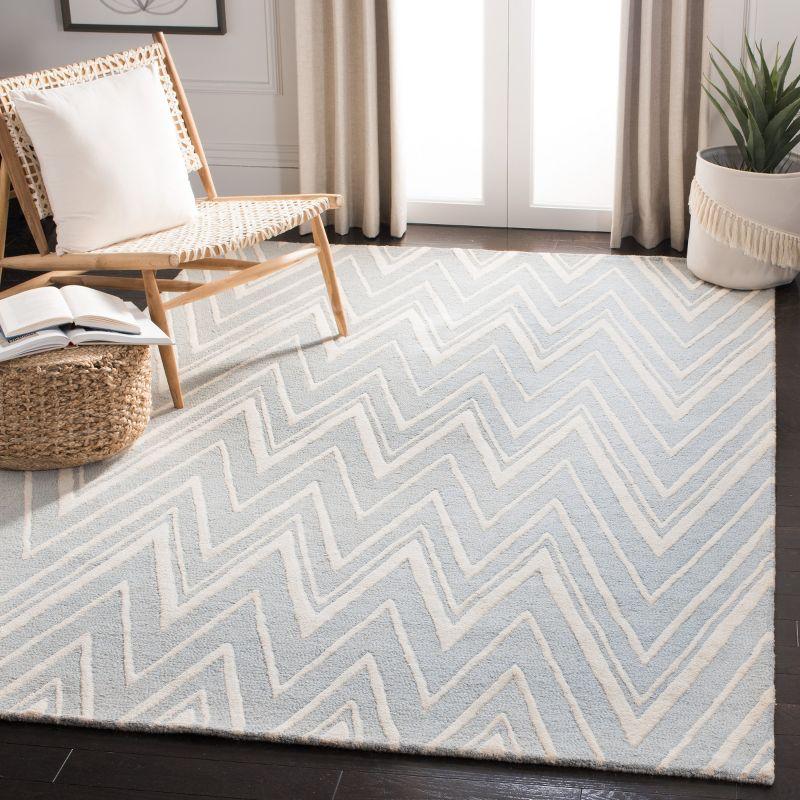 Cambridge CAM711 Tufted Indoor Area Rug - Grey/Ivory - 9'x12' - Safavieh
