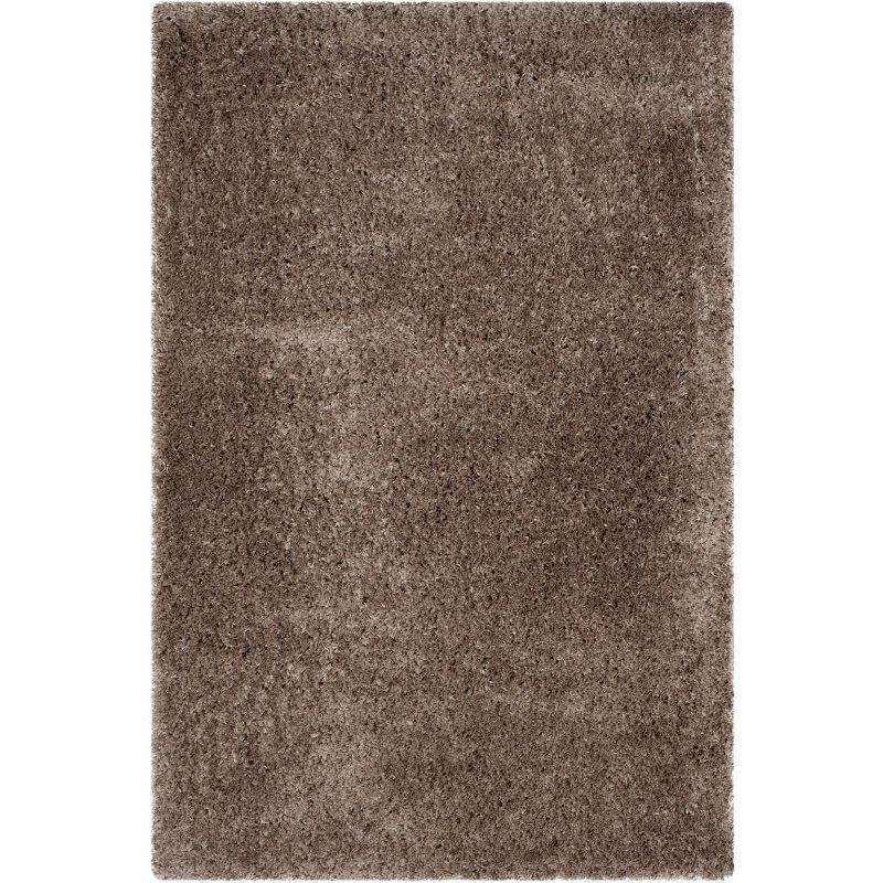 Indie Shag SGI320 Power Loomed Area Rug - Mushroom - 4'x4' - Safavieh.