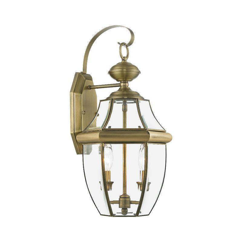 Livex Lighting Monterey 2 - Light Wall Light in  Antique Brass