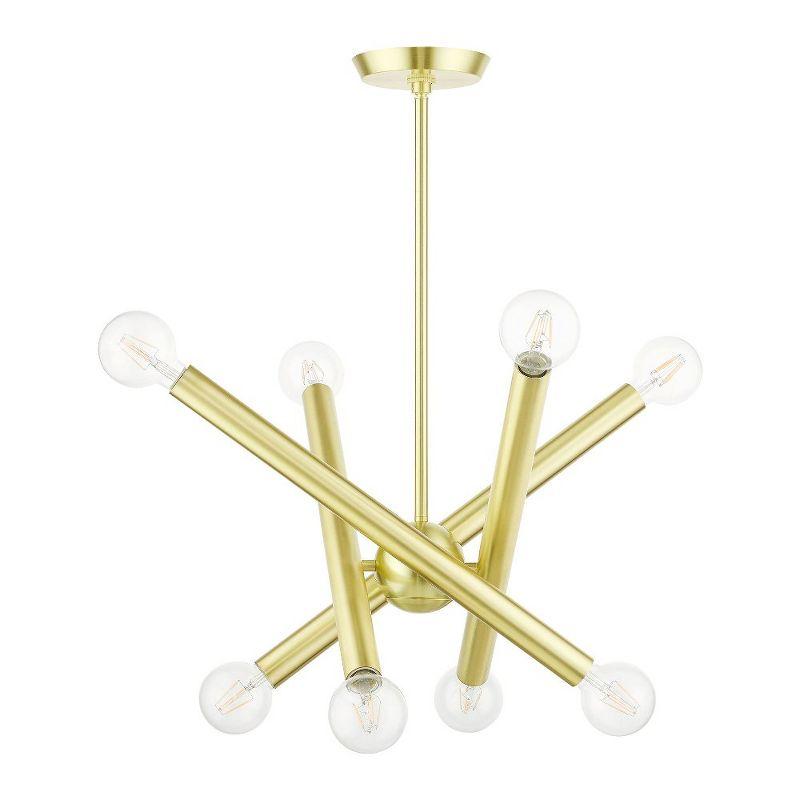 Livex Lighting Stafford 8 - Light Chandelier in  Satin Brass