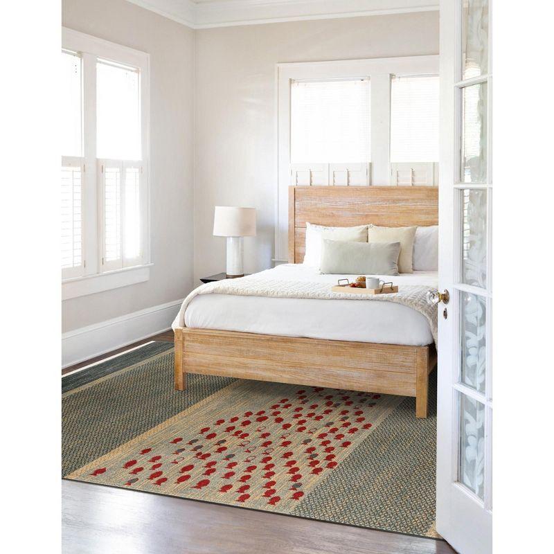 Unique Loom Fars Collection Area Rug - Jordan (5' 1" x 8' Rectangle Blue/Light Blue)