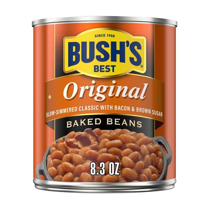 Bush's Original Slow-Simmered Baked Beans with Bacon & Brown Sugar - 8.3 oz Can