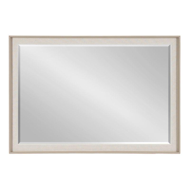 Kobert Rectangle Wall Mirror Natural - Kate & Laurel All Things Decor