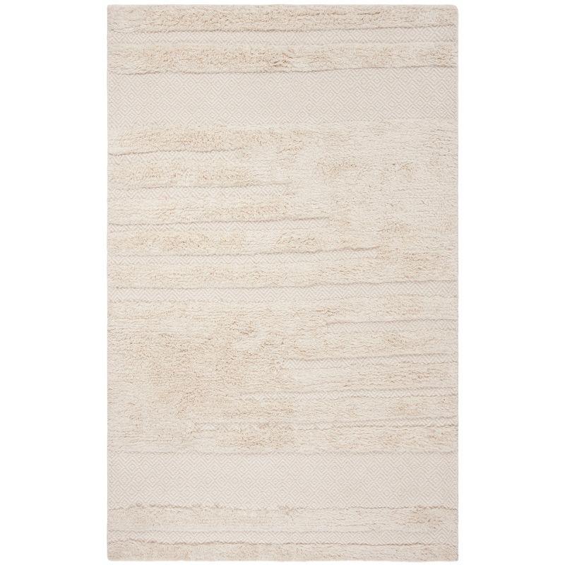Kenya KNY951 Hand Knotted Area Rug - Ivory - 6'x9' - Safavieh