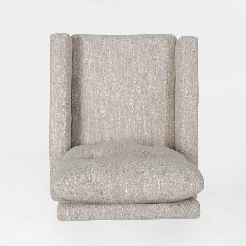 Christopher Knight Home Woodglen Contemporary Glider Swivel Recliner Beige: Upholstered Polyester, Wood Frame