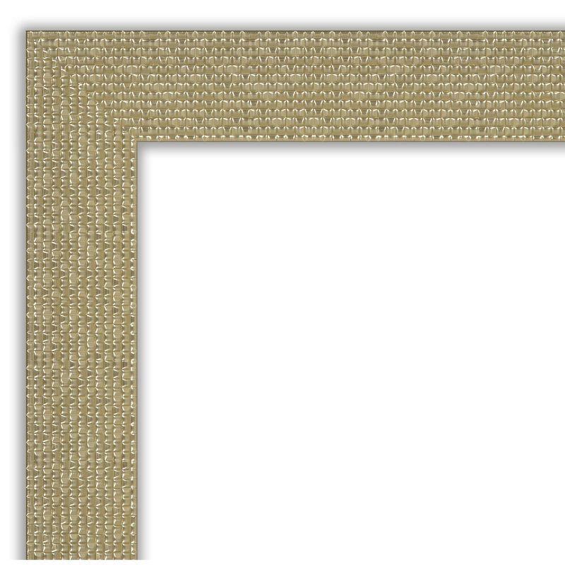 28" x 64" Non-Beveled Mosaic Gold Full Length Floor Leaner Mirror - Amanti Art: Large, Elegant Design, Easy to Mount