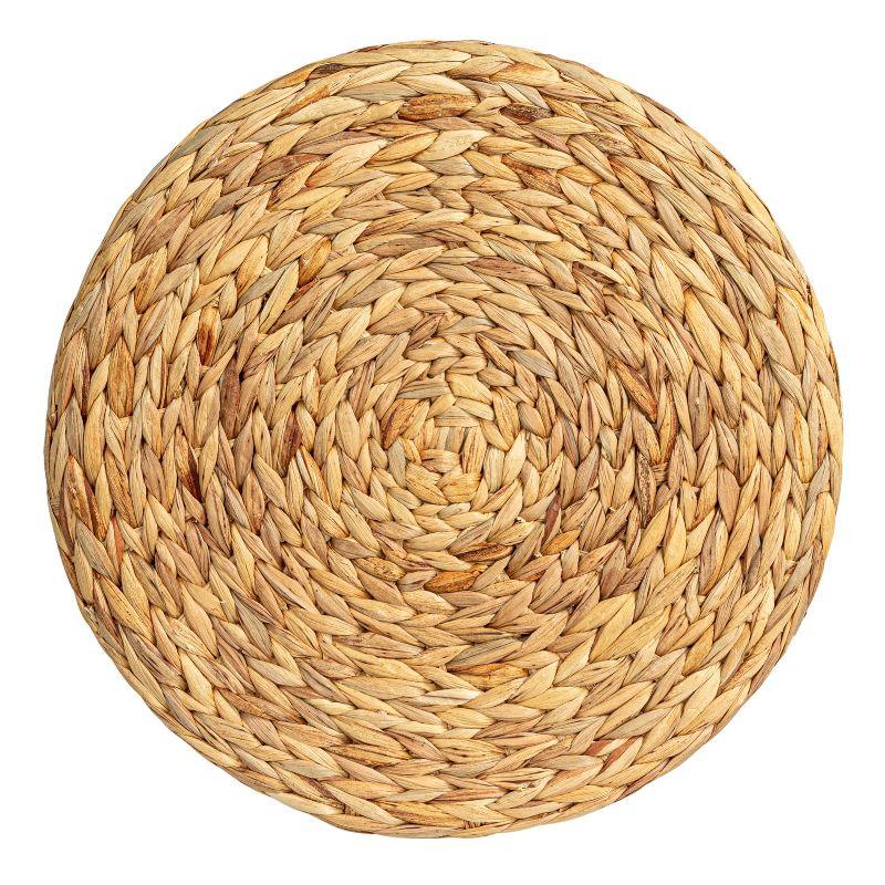 Household Essentials Water Hyacinth Hourglass Stool