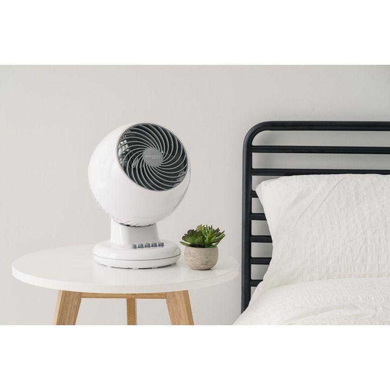 IRIS USA WOOZOO Fan, Oscillating Desk Fan, Table Air Circulator, Fan for Bedroom, 3 Speeds, 12° Adjustable Tilt, 35 db Low Noise