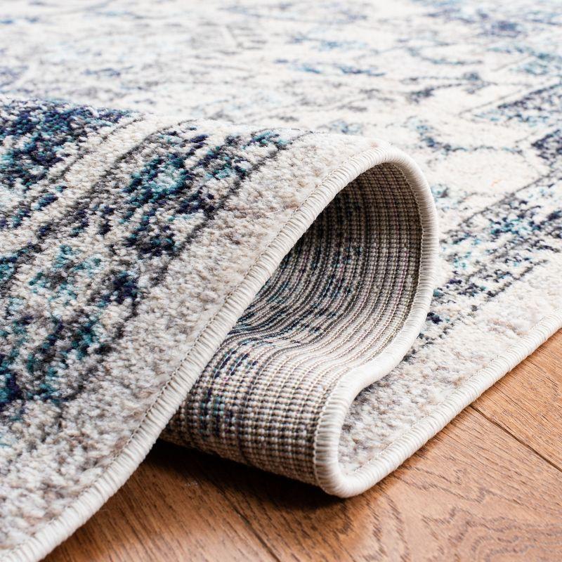 Madison MAD473 Power Loomed Indoor Accent Rug - Ivory/Grey - 3'x3' - Safavieh