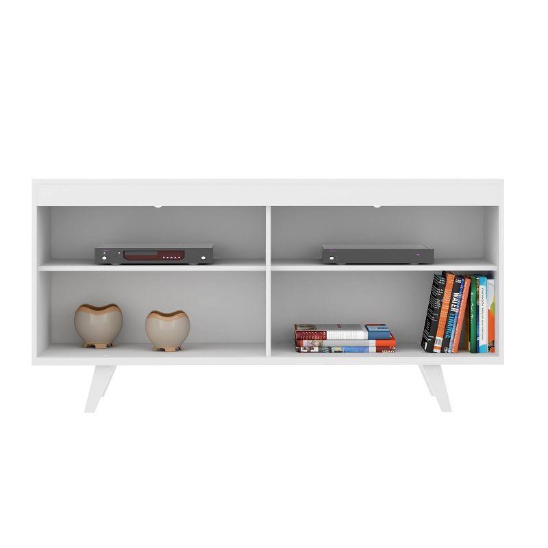 Handcrafted Wood TV Stand for TVs up to 58&#34; White - The Urban Port