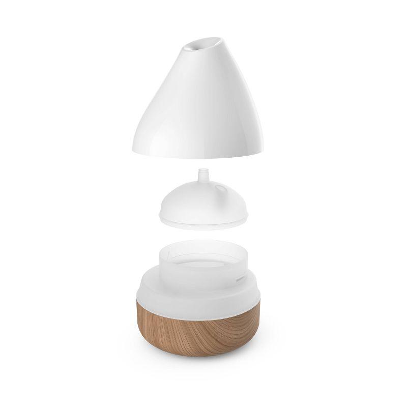 Serenity Whisper 6'' White Ultrasonic Aromatherapy Oil Diffuser