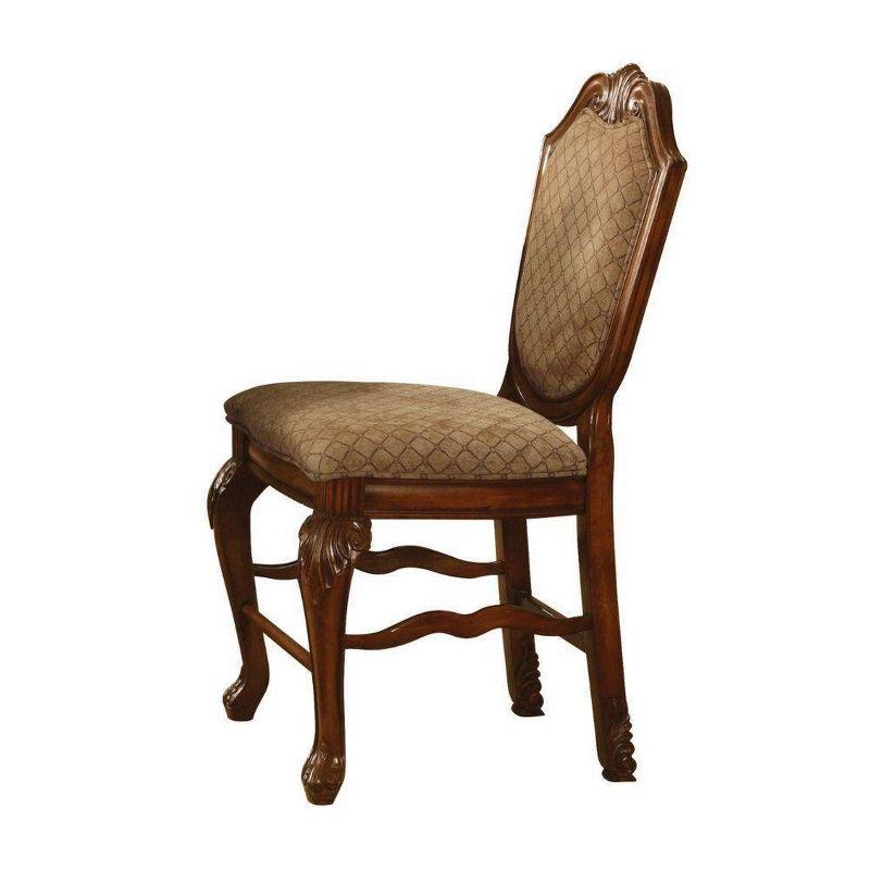 Acme Furniture Chateau De Ville Dining Chairs Fabric/Cherry Finish