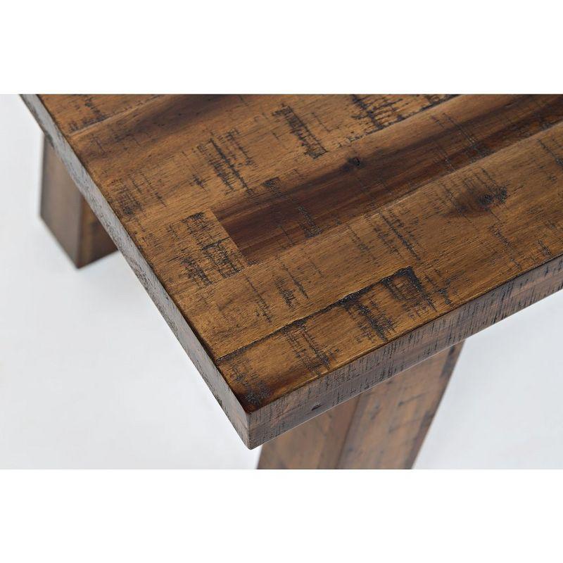 Jofran, Cannon Valley Rustic Distressed Industrial Trestle 50" Coffee Table - Gray