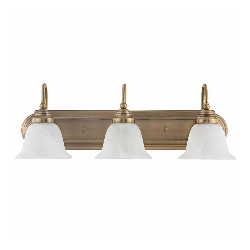 Livex Lighting Belmont 3 - Light Vanity in  Antique Brass