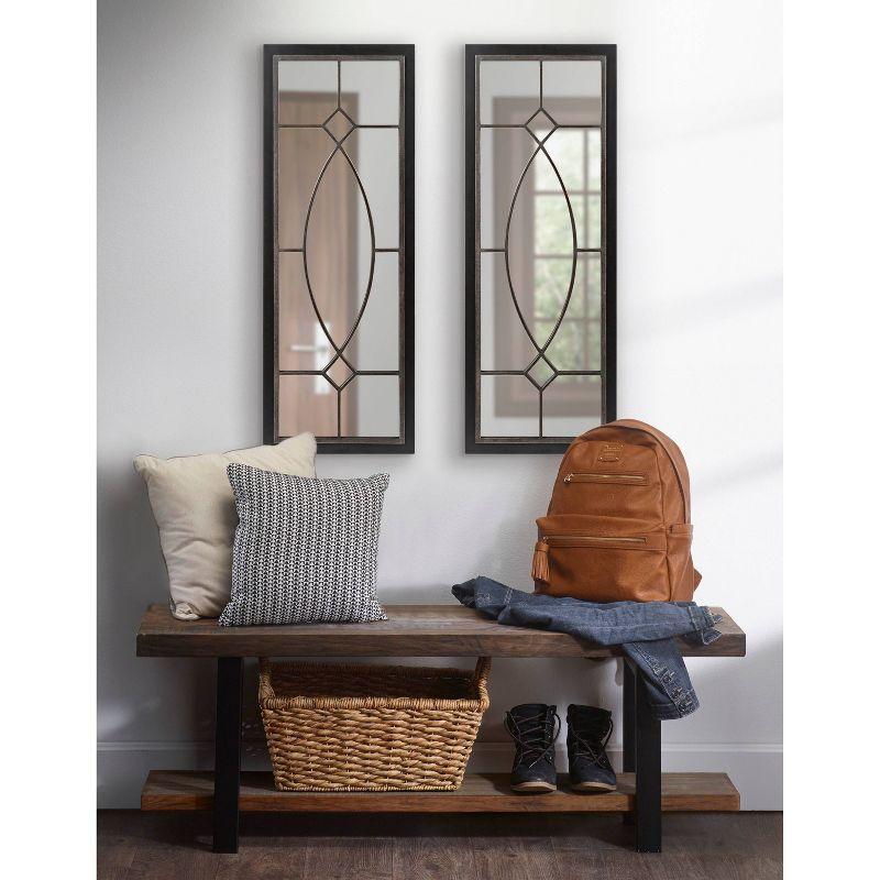 Bakersfiel Windowpane Wall Mirror - Kate & Laurel All Things Decor