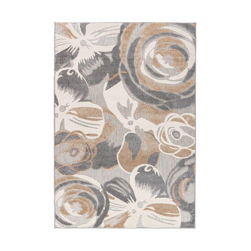 World Rug Gallery Modern Floral Indoor/Outdoor Area Rug