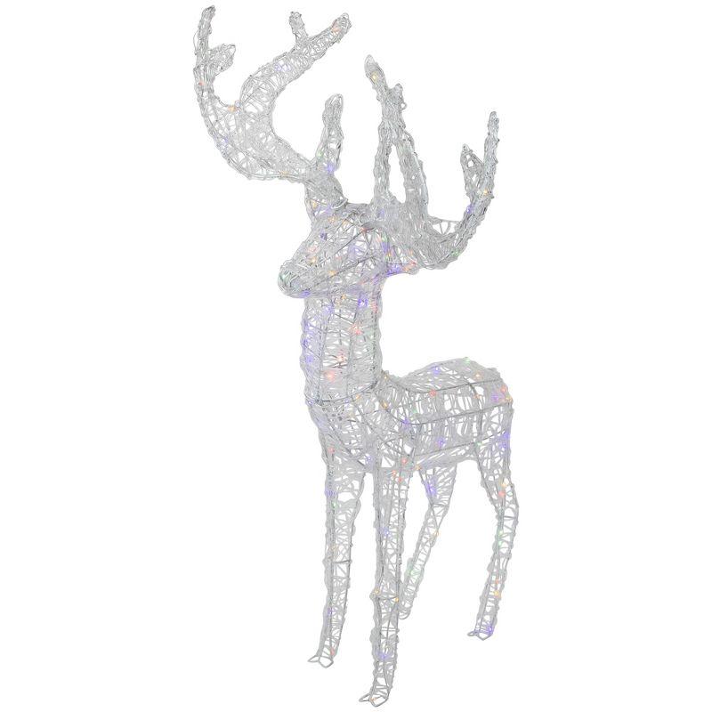 Northlight Seasonal LED Color Changing Commercial Grade Acrylic Reindeer Outdoor Christmas Decoration 46.5"
