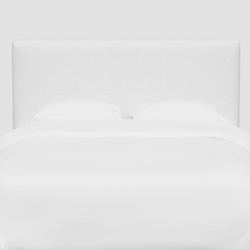 King Olivia Headboard in Velvet White - Threshold™: Pine Frame, Modern Rectangular Design