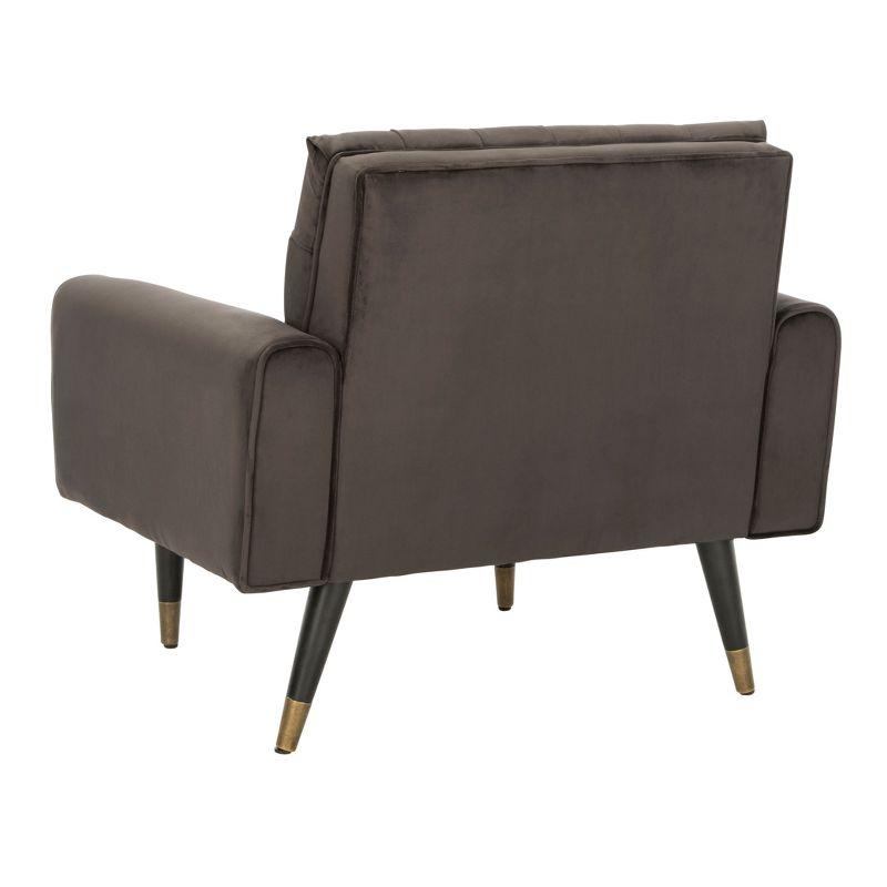 Amaris Tufted Accent Chair - ACH4503 - Shale/Black - Safavieh