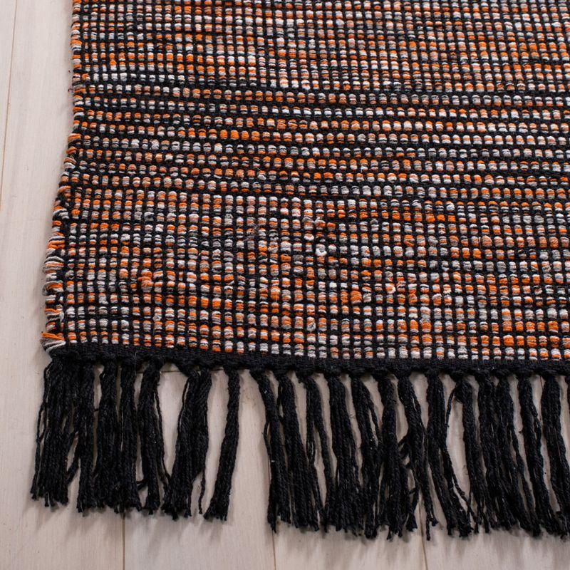 Montauk MTK620 Hand Woven Area Rug - Orange/Black - 6'x9' - Safavieh.