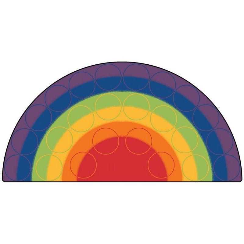 Rainbow Rows Seating Premium Tufted Multi Color Area Rug