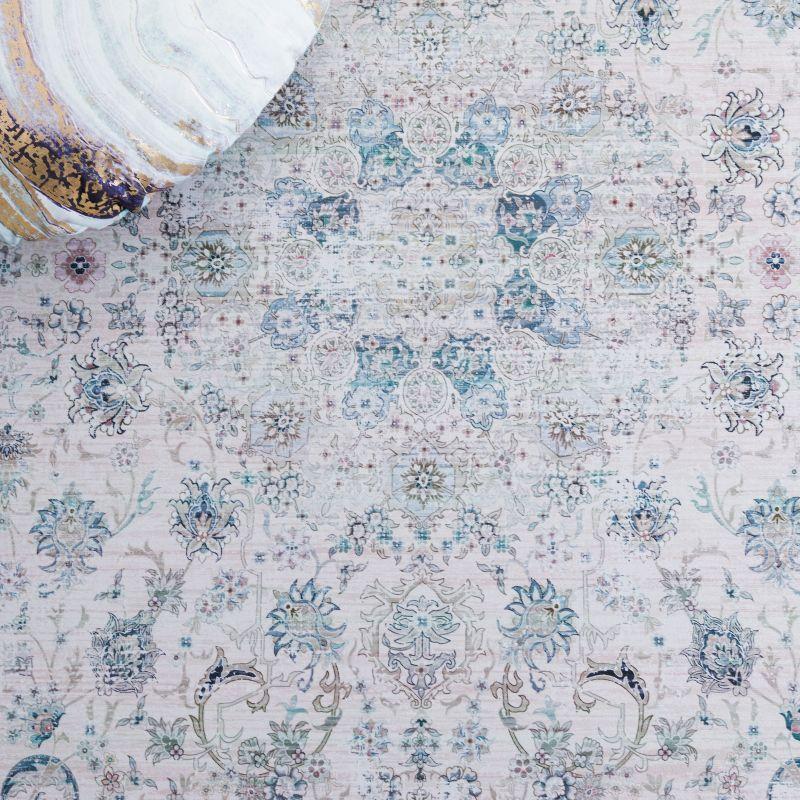 Tucson TSN165 Power Loomed Machine Washable Area Rug - Beige/Green - 8'9"x11'9" - Safavieh.