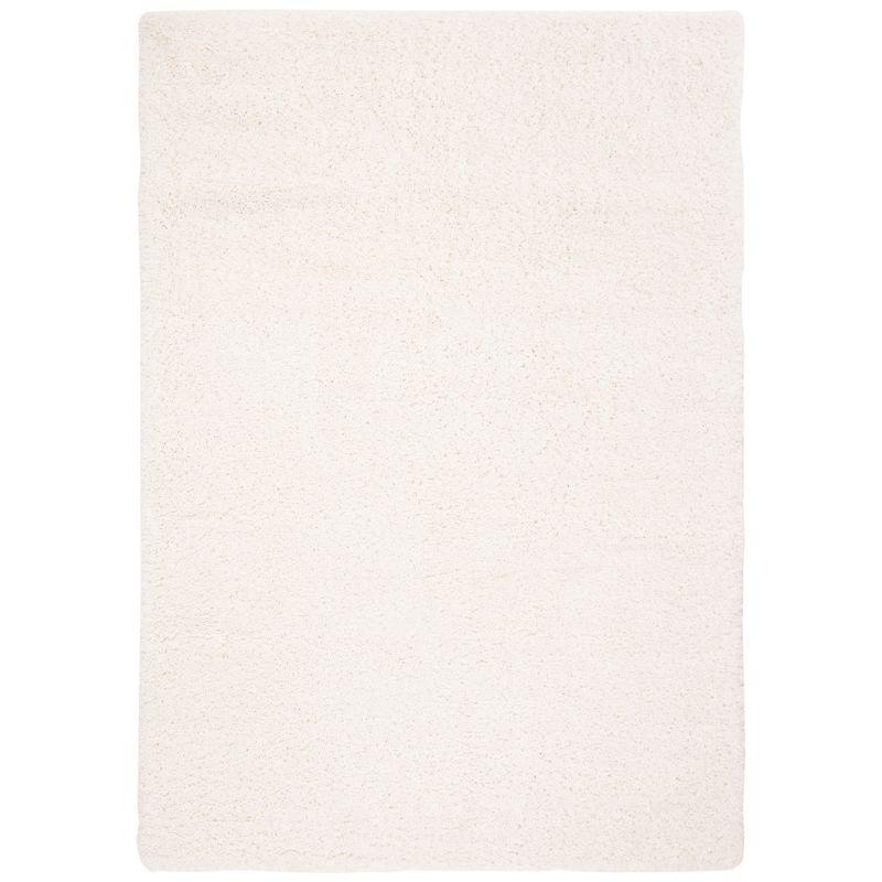 Fontana Shag 800 FNT800 Power Loomed Indoor Area Rug - Ivory - 5'3"x7'6" - Safavieh