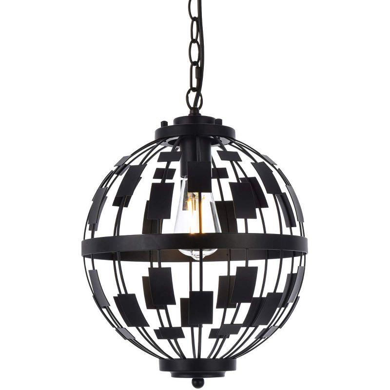 Elegant Lighting Levante 1 light pendant in black