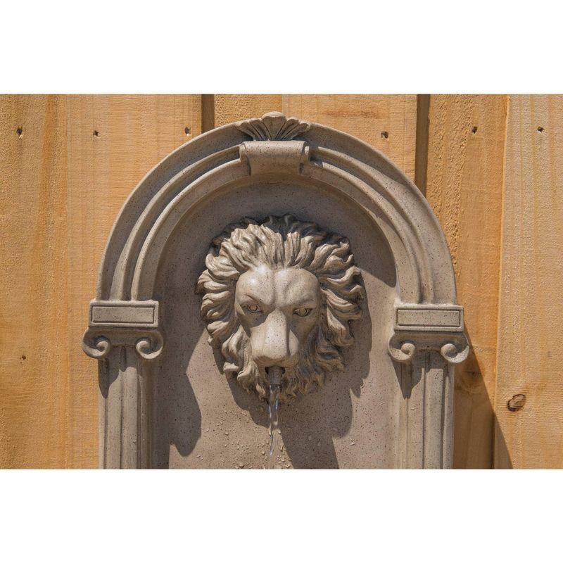 John Timberland Royal 35" High Sandstone LED Outdoor Wall Fountain