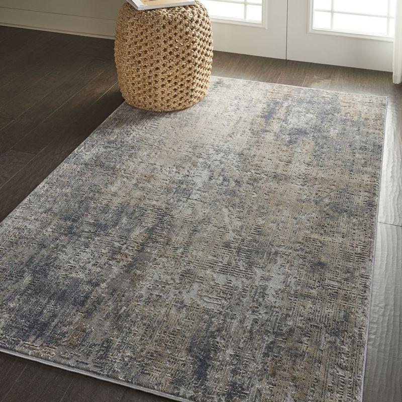 Nourison Rustic Textures Abstract Indoor Area Rug Grey/Beige 3'11" x 5'11"