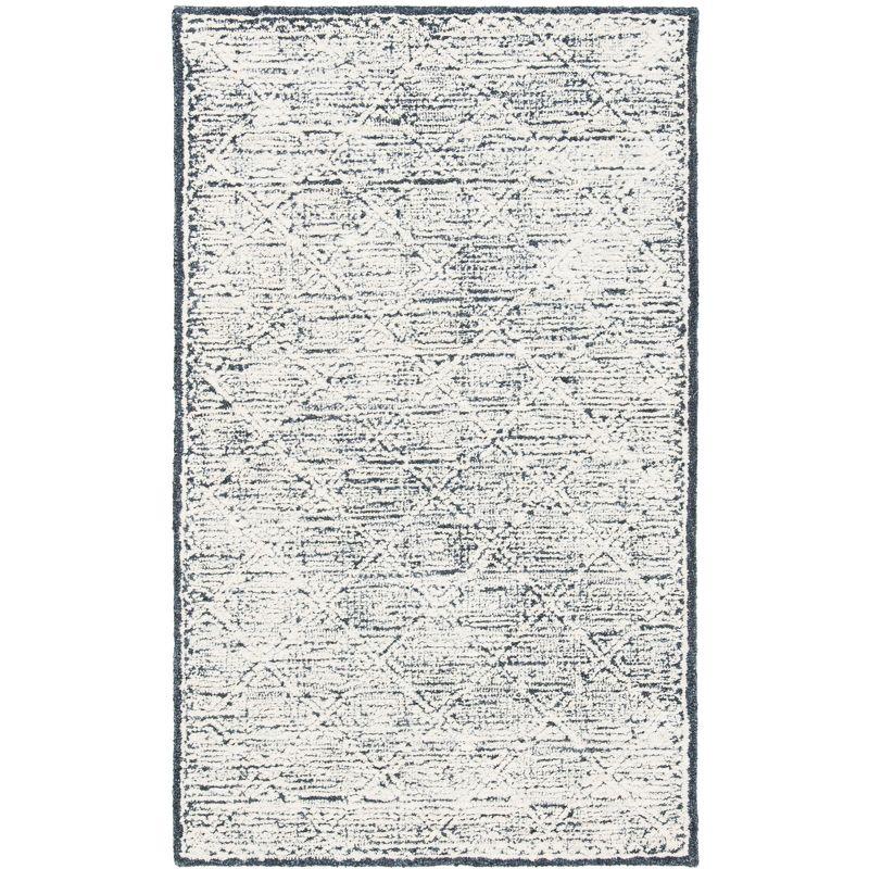 Roslyn ROS801 Hand Tufted Area Rug - Black/Ivory - 3'x5' - Safavieh.